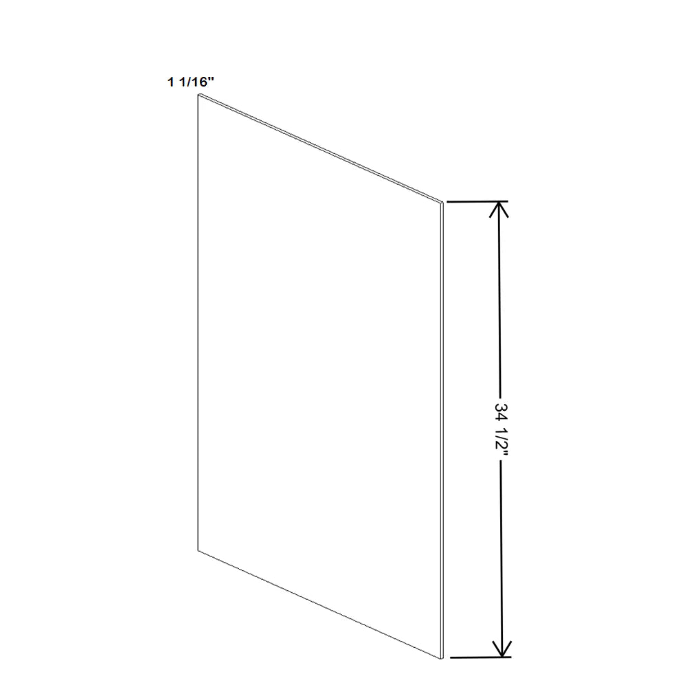 Fabuwood Illume Catalina Bianco Matte, Skin Base Cabinet With Adhesion